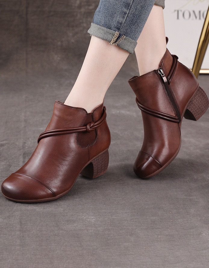 Antislip Comfortabele Retro Chunky Bootie