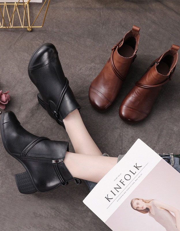 Antislip Comfortabele Retro Chunky Bootie