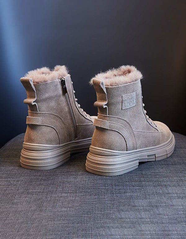 Dikke Flush Liner Winter Suède Snowboots