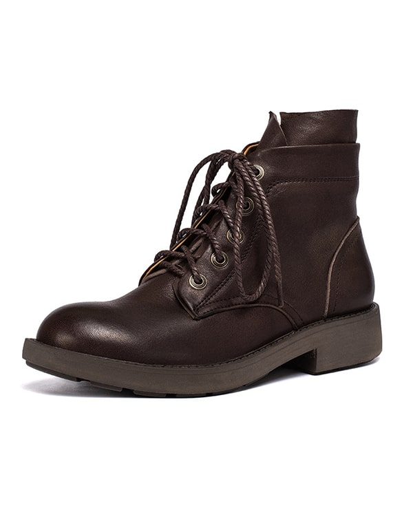 Herfst Winter Gladde Leren Doc Marten Laarzen