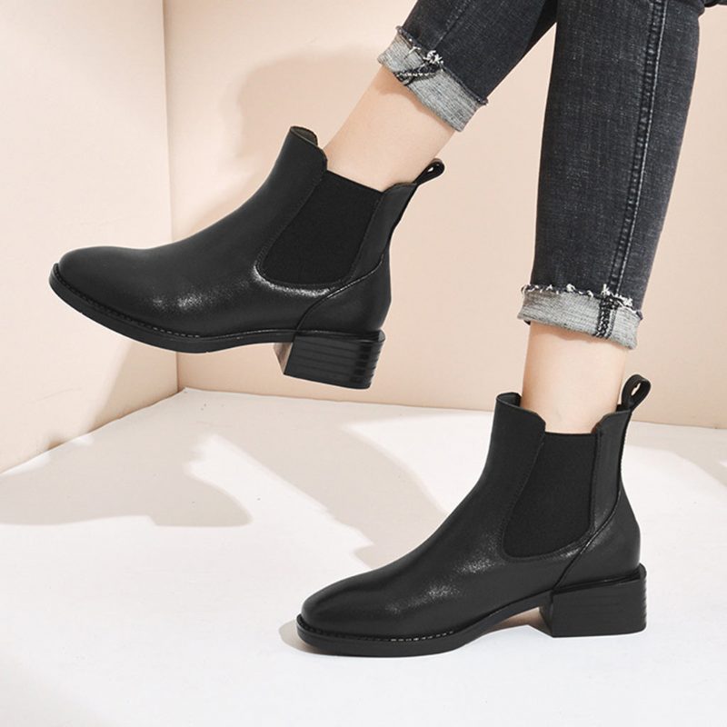 Herfst Winter Leren Retro Chelsea Boots | Cadeau Schoenen