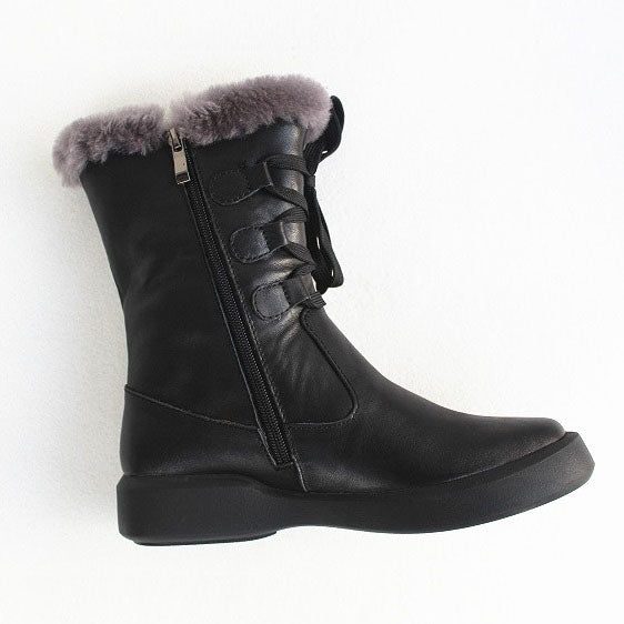 Puur Leren Halflange Winterlaarzen | Cadeau Schoenen | 35-41