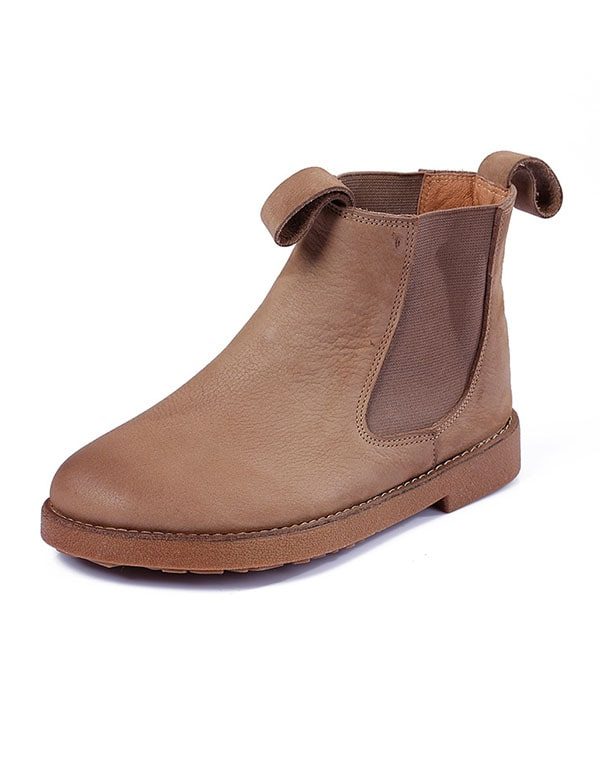 Retro Chelsea Boots Van Zacht Leer Voor Dames