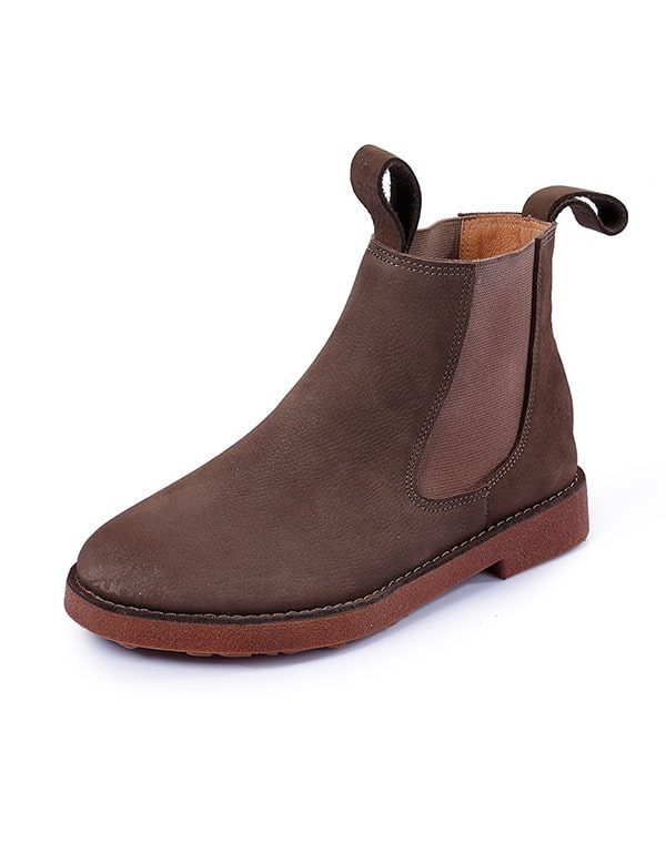 Retro Chelsea Boots Van Zacht Leer Voor Dames