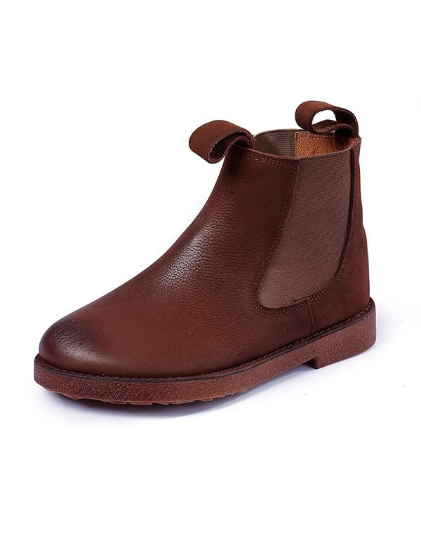 Retro Chelsea Boots Van Zacht Leer Voor Dames