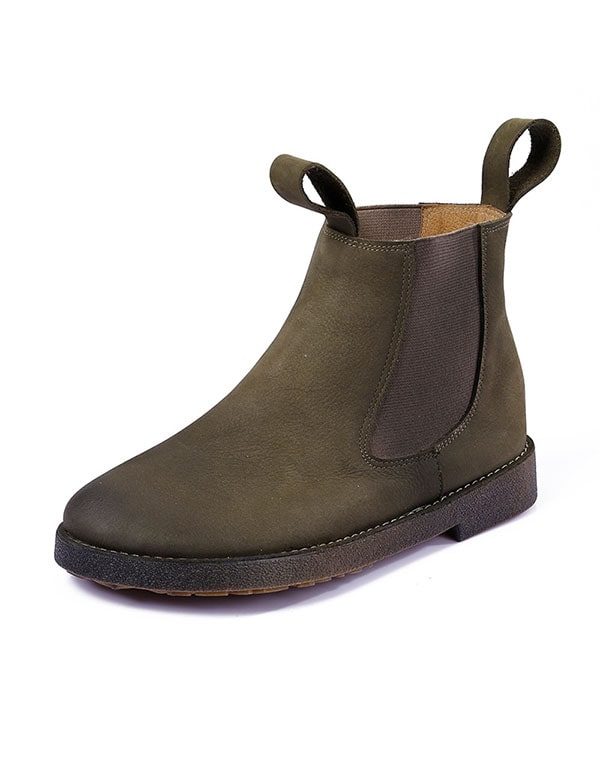 Retro Chelsea Boots Van Zacht Leer Voor Dames