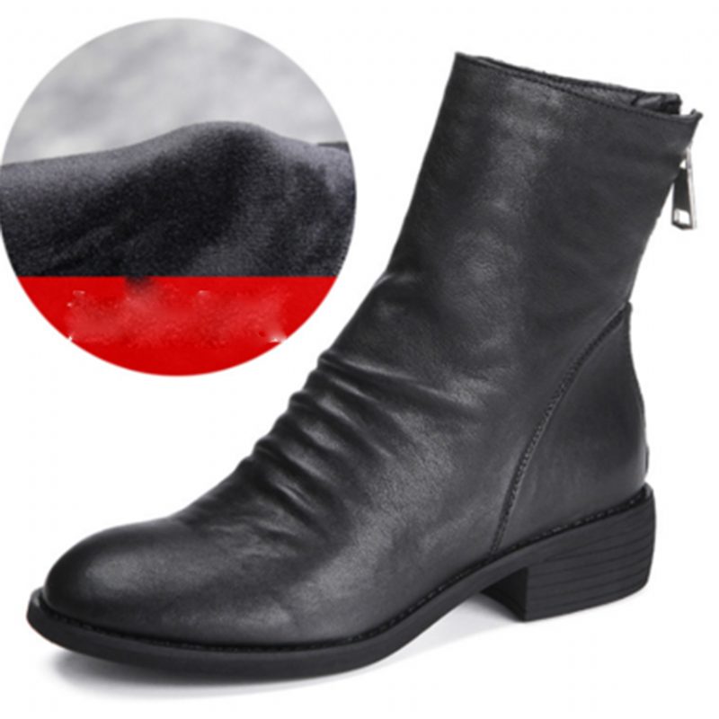 Schapenvacht Handgemaakte Chelsea Boots Rood