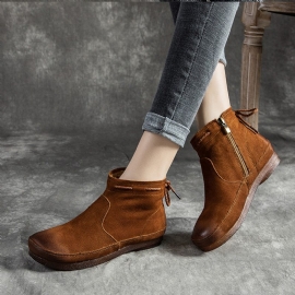 Winter Retro Leren Damesschoenen | Cadeau Schoenen