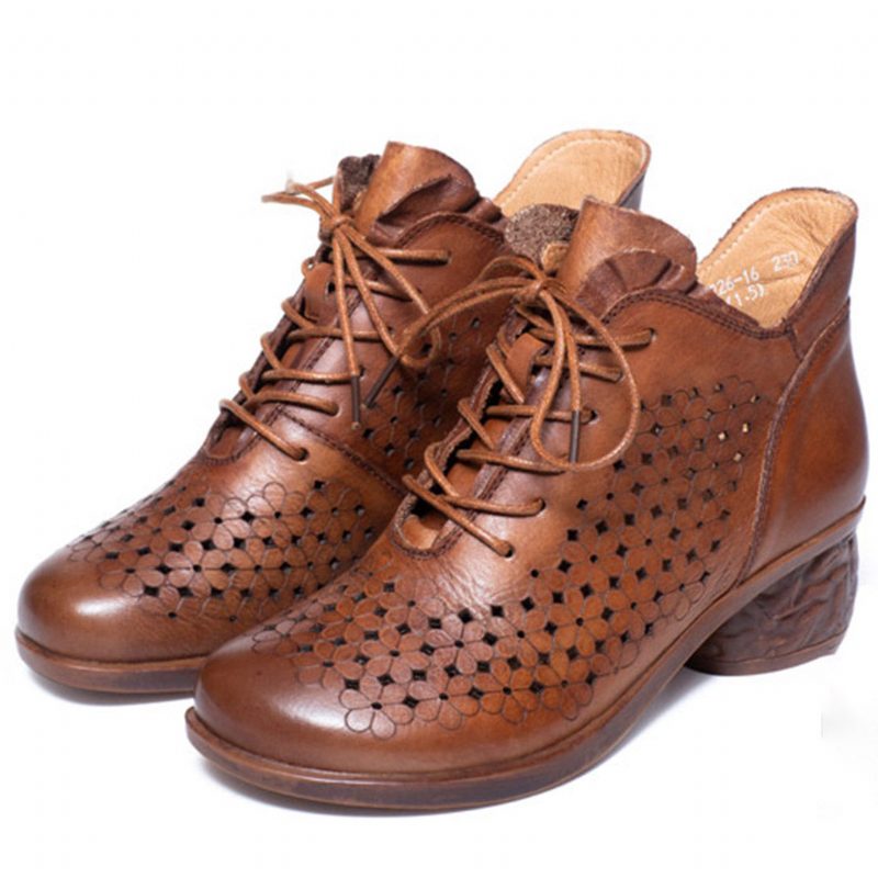 Lente Retro Comfortabele Veterschoenen Chunky Schoenen