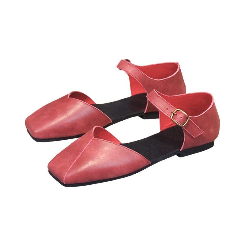 Square Head Retro Dames Zomer Sandalen