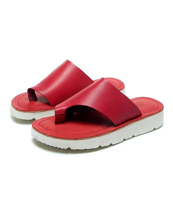 Zomer Leren Mode Slippers