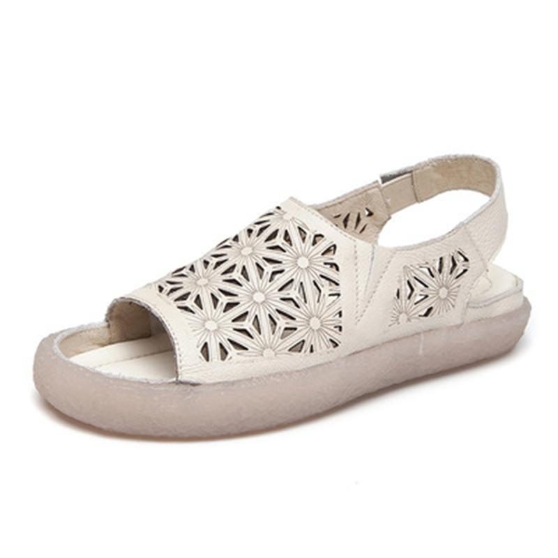 Zomer Open Teen Klittenband Platte Sandalen