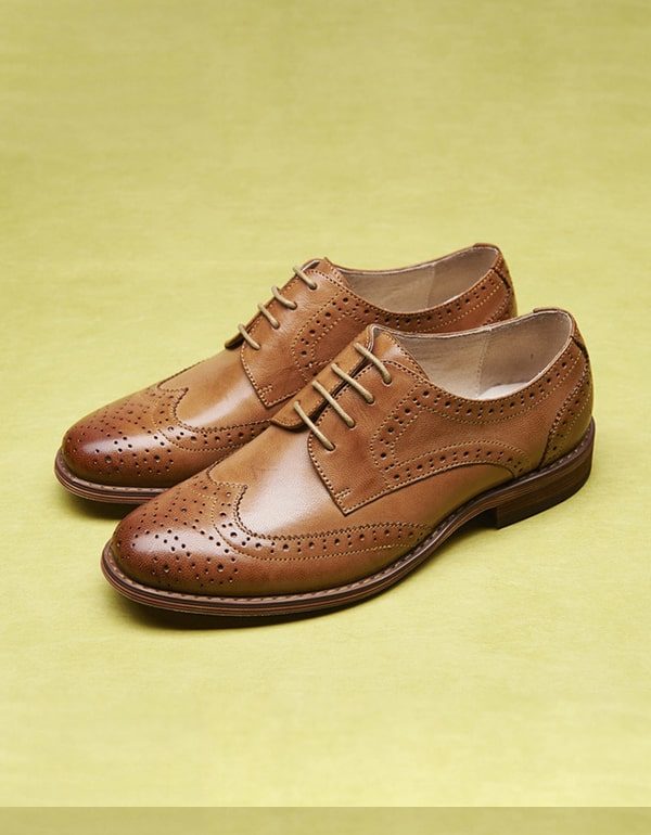 100% Handgemaakte Lederen Britse Oxford Schoenen