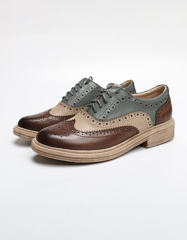 Brock Britse Stijl Oxford Schoenen Voor Dames