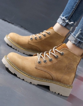 Casual Leren Doc Marten-laarzen Voor Dames