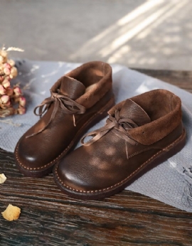 Herfst Retro Comfortabele Handgemaakte Platte Schoenen | Geschenkschoenen