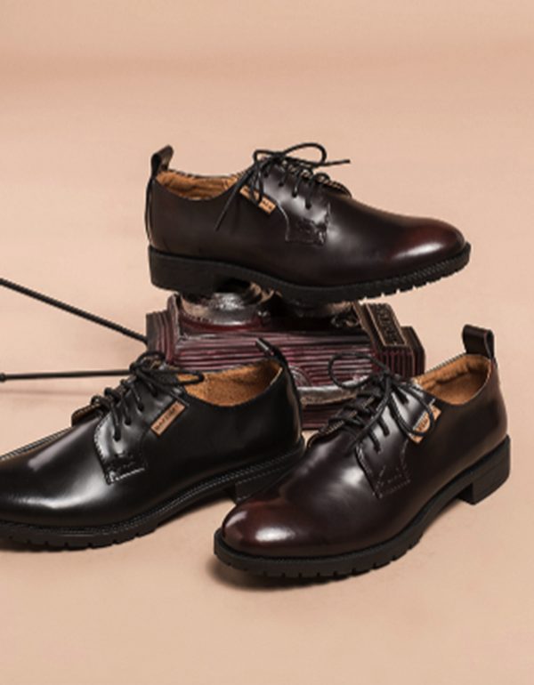 Lace-up 100% Handgemaakte Lederen Oxford Schoenen