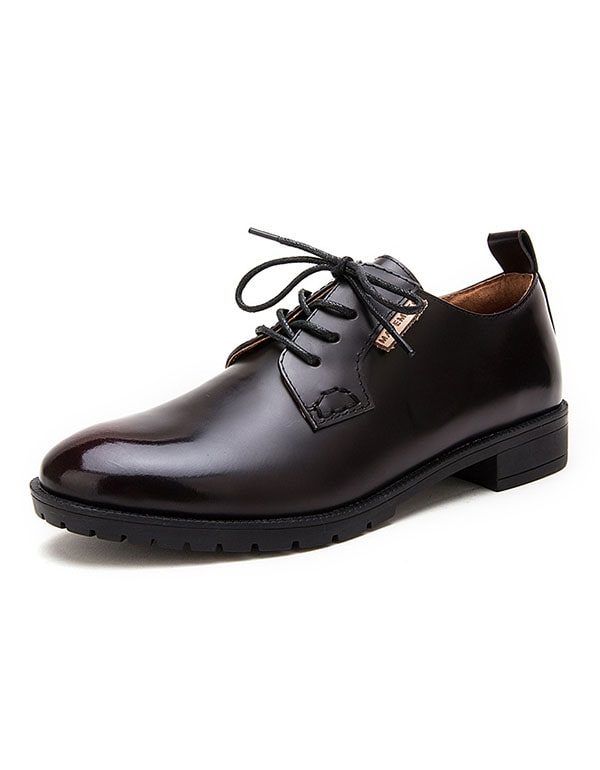 Lace-up 100% Handgemaakte Lederen Oxford Schoenen