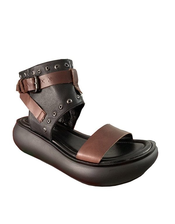 Retro Leren Zomer Mode Sandalen