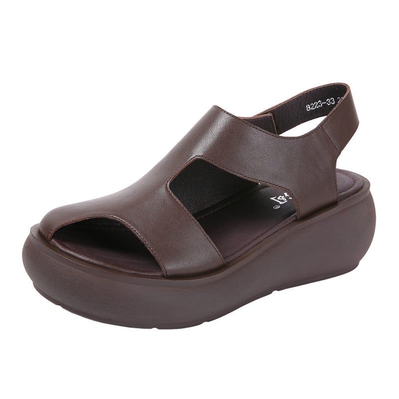 Zomersandalen Met Slingback En Plateauzool