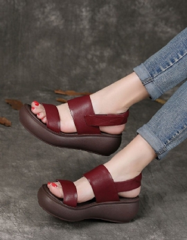 Zomerse Slingback Retro Wedge Sandalen