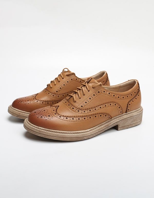 Brock Britse Stijl Oxford Schoenen Voor Dames