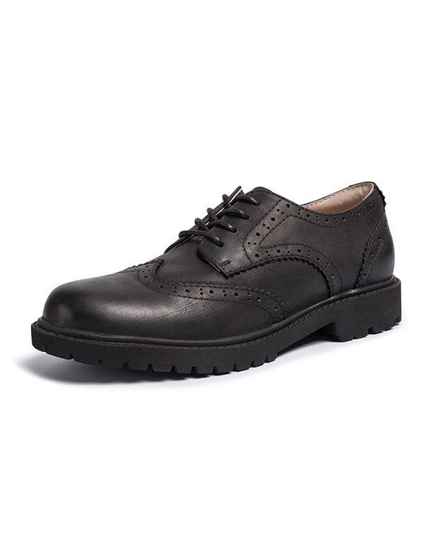 Brock Leer 2022 Lente Herfst Britse Oxford Schoenen