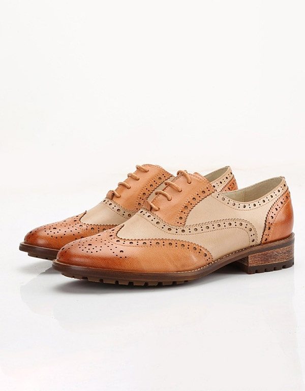 Brock Oxford-schoenen Voor Dames In Britse Stijl