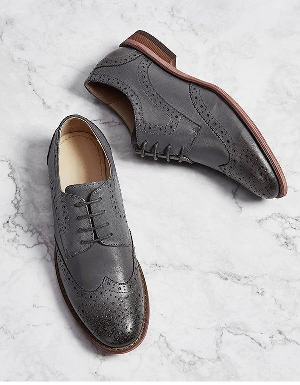 Klassieke Britse Stijl Brock Oxford Schoenen