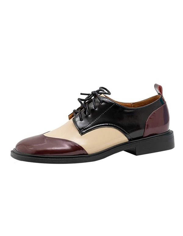 Oxford Schoenen Met Ronde Kop Kleur Matching Dames