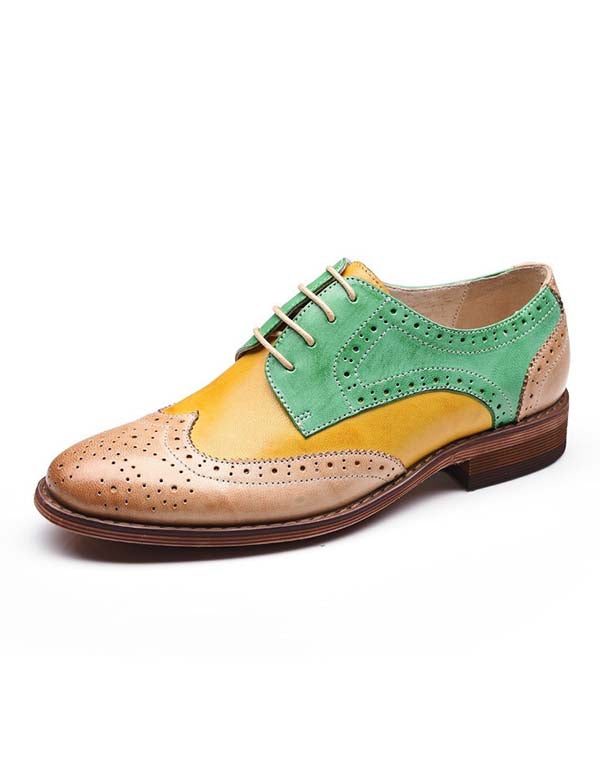 Vintage Brock Britse Oxford-schoenen Voor Dames