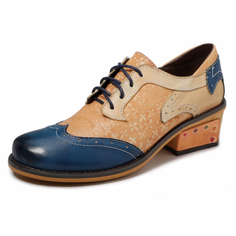 Vintage Handgemaakte Lederen Oxford Schoenen