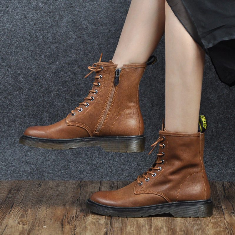 Dames Lente Handgemaakte Martin Boots