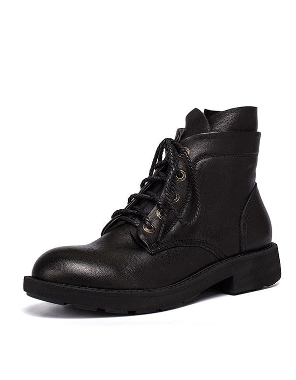 Herfst Winter Gladde Leren Doc Marten Laarzen