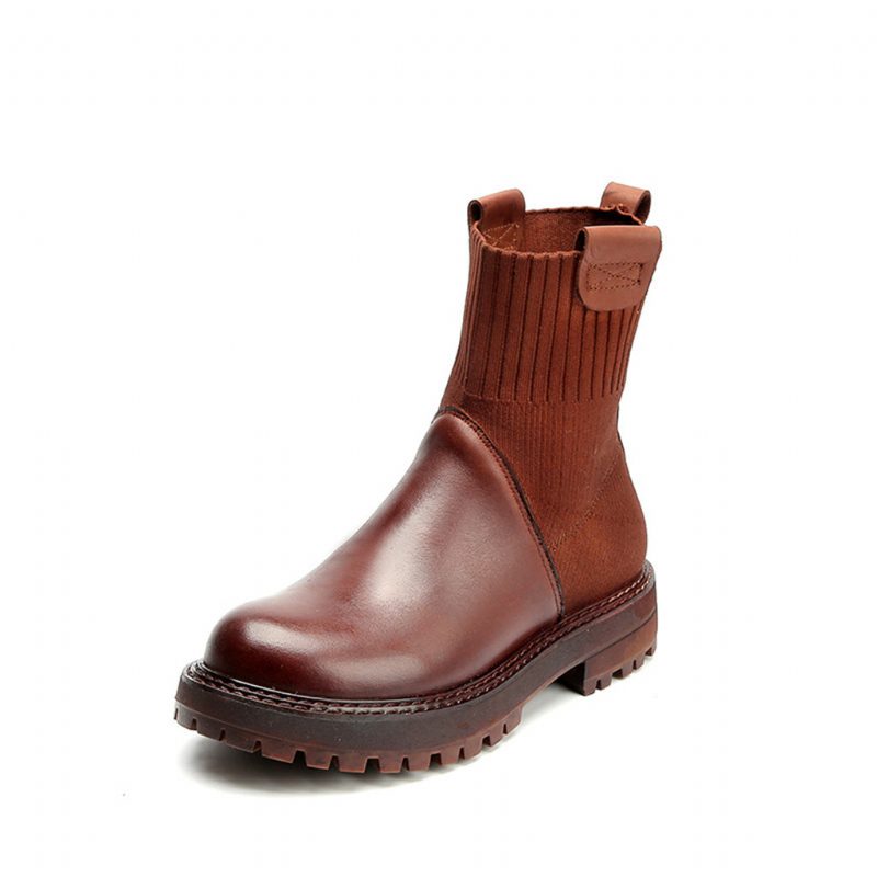 Retro Casual Lederen Handgemaakte Martin Boots | Cadeau Schoenen