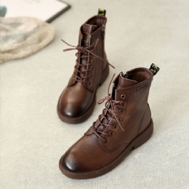 Retro Fashion Rub Color Martin Boots Comfortabele Herfst | Cadeau Schoenen