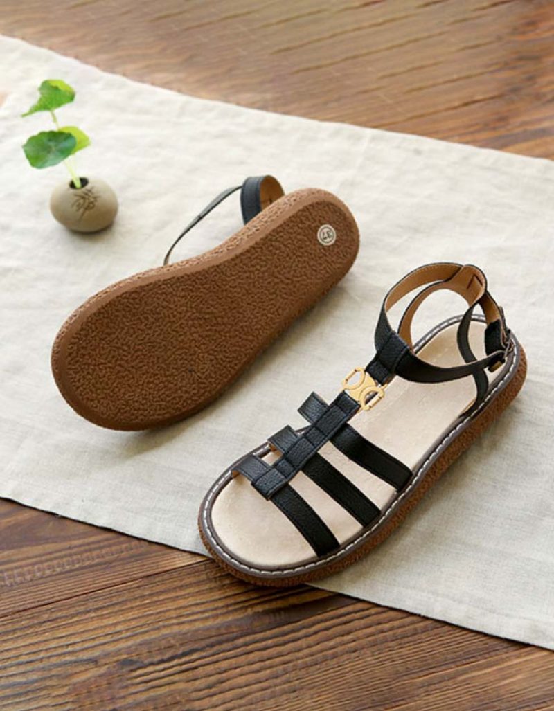 Handgemaakte Retro Sandalen Met Bandjes Holiday