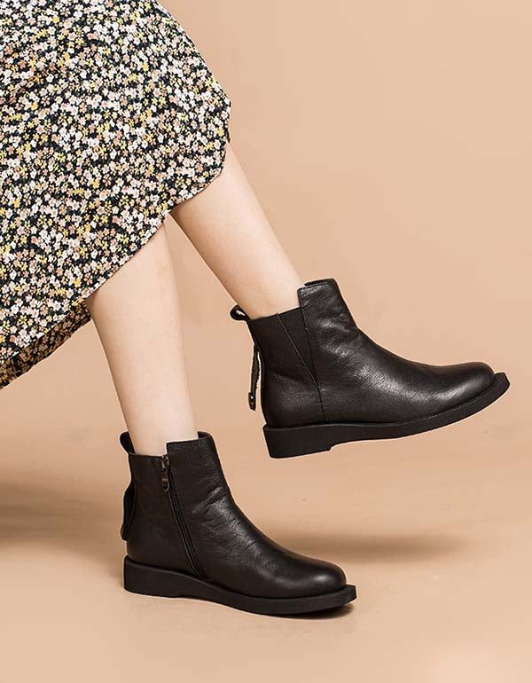 Winter Herfst Handgemaakte Lederen Retro Chelsea Boots