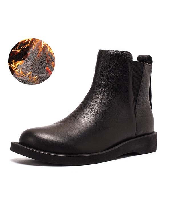 Winter Herfst Handgemaakte Lederen Retro Chelsea Boots