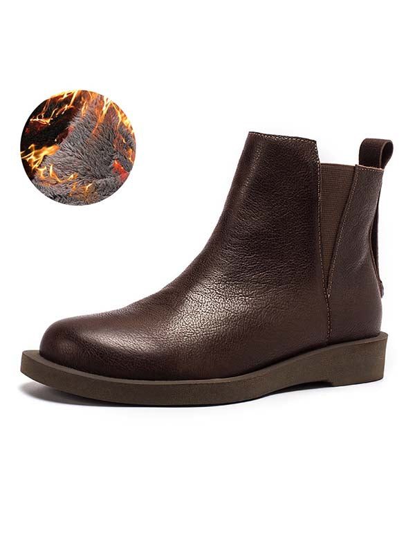 Winter Herfst Handgemaakte Lederen Retro Chelsea Boots