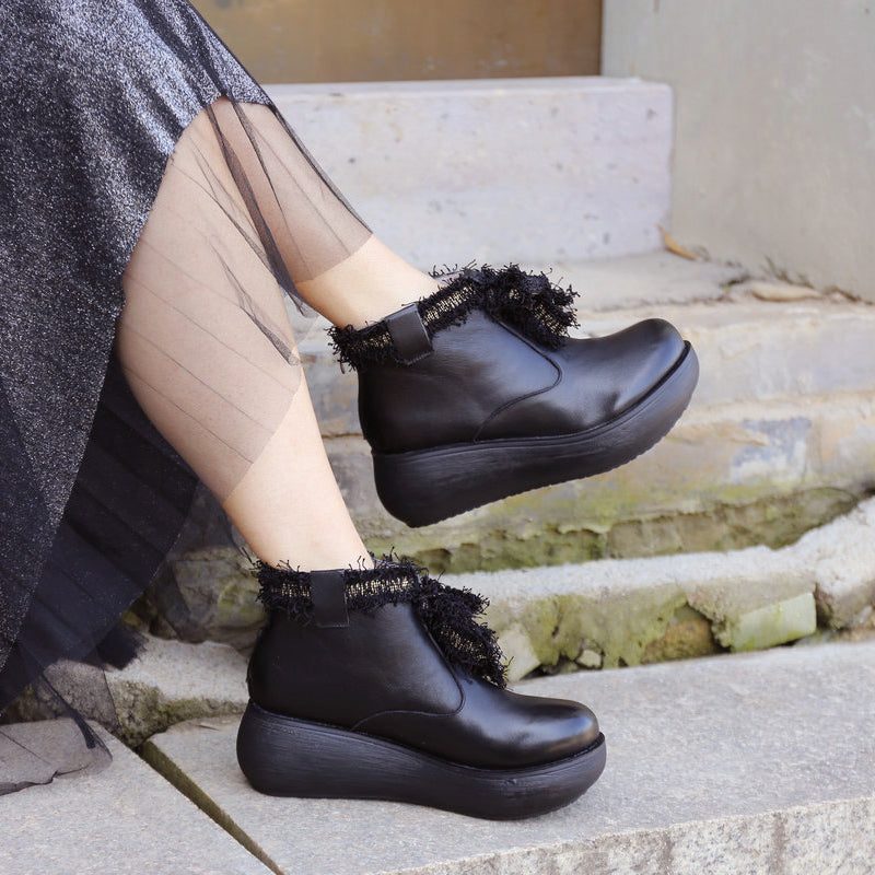 Wedge Waterdichte Retro Dameslaarzen | Cadeau Schoenen