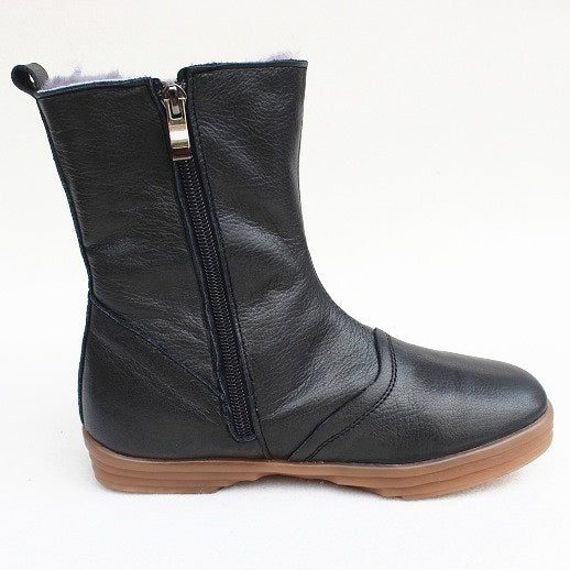 Halflange Leren Fluwelen Winterlaarzen | Cadeau Schoenen | 35-41