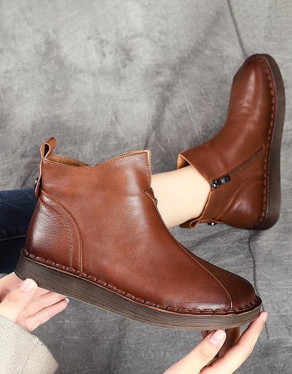 Handgemaakte Retro Dameslaarzen | Cadeau Schoenen