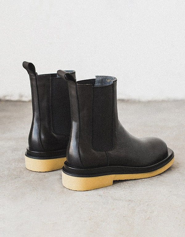 Herfst Winter Britse Stijl Chelsea Boots Zwart