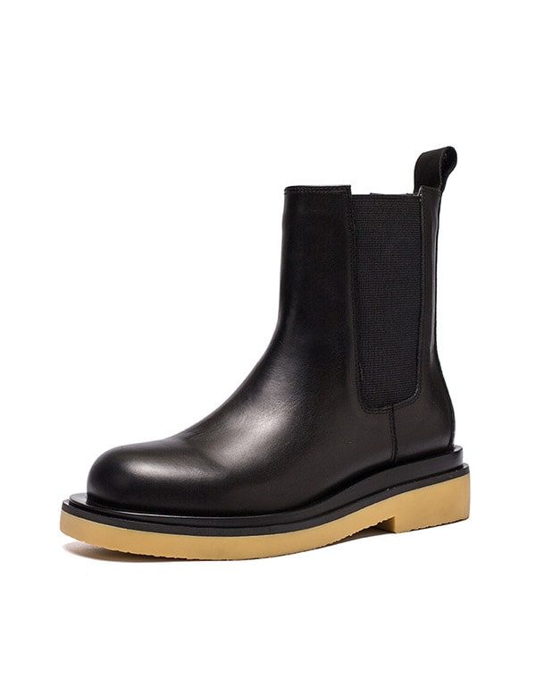 Herfst Winter Britse Stijl Chelsea Boots Zwart