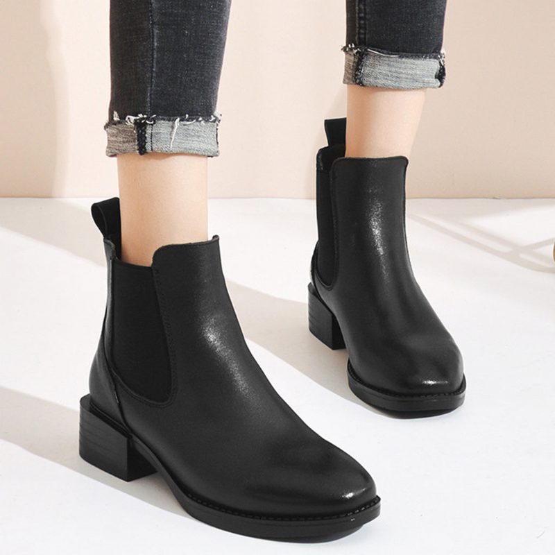 Herfst Winter Leren Retro Chelsea Boots | Cadeau Schoenen