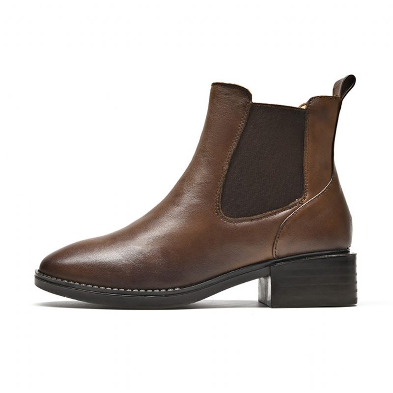 Herfst Winter Leren Retro Chelsea Boots | Cadeau Schoenen