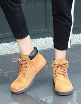 Retro Leren Timberland-laarzen Voor Dames