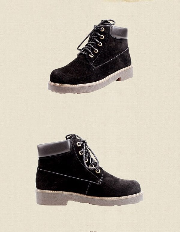 Retro Leren Timberland-laarzen Voor Dames