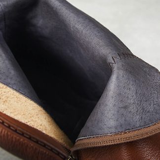 Vintage Etnische Stijl Dikke Zolen Herfst Reliëf Laarzen | Cadeau Schoenen